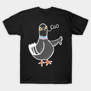 Coo / Boo Pigeon (White) T-Shirt